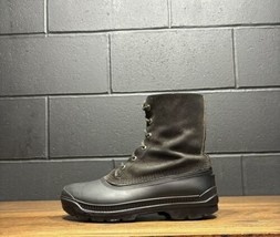 Vintage Sorel Black Leather &amp; Rubber Winter Muck Snow Boots Men’s 8 - £31.82 GBP