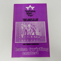 Indiana State Fair Baton Twirling Contest 1982 Program - £14.46 GBP