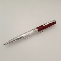 Marlen sterling silver 925 Maroon Cap Ballpoint Pen - £111.00 GBP