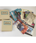 Crochet and knitting pattern lot vintage quick easy crochet intructions ... - $33.86 CAD