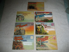 7 Souvenir picture Postcard Folder 1940s-50s Carolina Grand Canyon Smoky... - £23.36 GBP