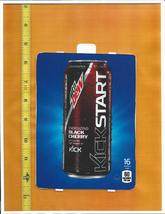 HVV Size Mountain Dew KickStart Black Cherry 16oz CAN Soda Machine Flavor Strip - £2.39 GBP