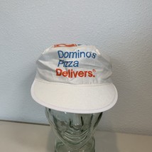 Vintage Domino&#39;s Pizza Delivers Painters Hat/Cap Delivery Elastic Back C... - $23.87 CAD