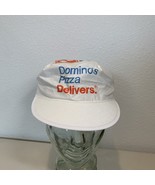 Vintage Domino&#39;s Pizza Delivers Painters Hat/Cap Delivery Elastic Back C... - $310.79 MXN