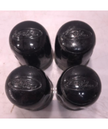 BLACK AMERICAN EAGLE PUSH THROUGH CENTER CAPS FOR A CAR TRAILER - $63.81 CAD