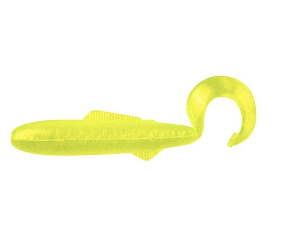 Bobby Garland Swimming Minnow Soft Bait, 2&quot; Long, Chartreuse, 5 Pack - $3.59