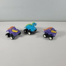 Dino Crawlers Lot of 3 Wind Up Toy Car Dinosaur Burger King 1994 Kids Club Meal - £8.59 GBP