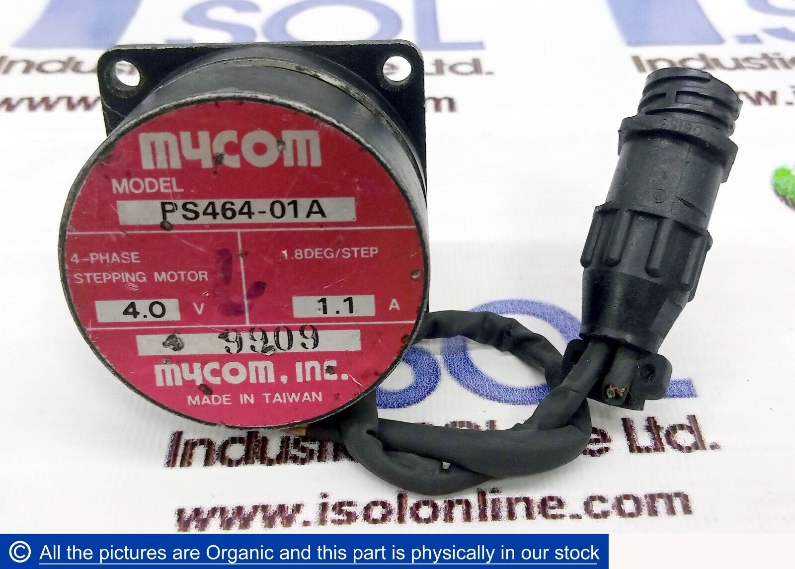MYCOM PS464-01A 4-Phase Stepping Motor 1.8DEG/Step Stepper Motor Mayekawa - $88.00