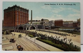 Pittsburgh Pa Union Square Railroad Station Postcard - £11.69 GBP