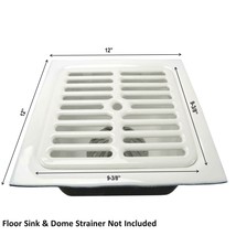 GSW Floor Sink Top Grate with Ceramic Surface FS-TF, 9-⅜” x 9-⅜” x 1-¼” ... - £26.46 GBP