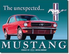 Ford Mustang Muscle Pony Car Retro Dealer Garage Service Wall Decor Meta... - £12.58 GBP