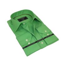 Men's Dress Shirt GIAN FRANCO RUFFINI Turkey 100% Cotton GFR-1 Green image 6