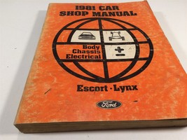 1981 Ford Car Shop Manual Body Chassis Electrical Escort Lynx - £11.79 GBP