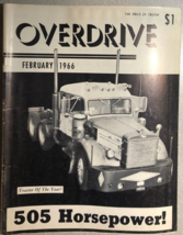 OVERDRIVE vintage Trucking Magazine  February 1966 - £39.56 GBP