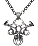 Jewelry Trends Viking Dragon Skull Gothic Pewter Pendant Necklace 23&quot; - $47.97 CAD