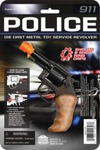 8 Ring Shot Cap Gun Police Die cast metal toy service revolver - $19.59