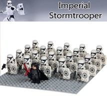 21pcs Star Wars Last Jedi Minifigures Kylo Ren Commander Imperial Stormtroopers - £25.96 GBP
