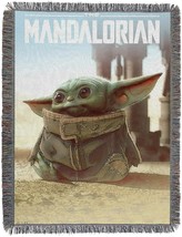 Star Wars The Child Baby Yoda Grogu 48 x 60 Jacquard Tapestry Throw Blanket USA - £35.61 GBP