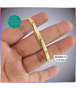 925 Silver Kada - Gold Coated Cartier lady Kada Bracelet- Lock System  - $58.00