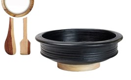 Craftsman India Online Black Pottery Clay Pot for Cooking  2L , FREE SHIPPING - £53.61 GBP