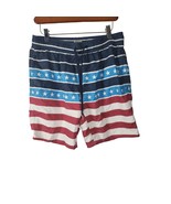 Trinity Swim Trunks Large Mens Red White Blue Patriotic Pockets Unlined ... - £14.81 GBP