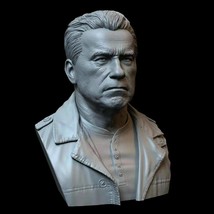 60mm BUST 3D Print Model Kit Arnold Terminator Old T-800 Movie Unpainted - £29.79 GBP