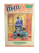 Dept 56 Halloween M&amp;M&#39;s Flying Witch&#39;s Castle Lighted Candy Dish #59330 NEW - £76.57 GBP