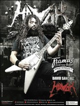 Havok David Sanchez 2019 Framus Wolf Hoffmann guitar advertisement ad print - £2.82 GBP