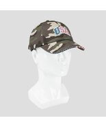 Wemco Men&#39;s USA Baseball Hat Camo Green Adjustable One Size - $248.70 MXN