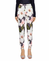 NWT TED BAKER LONDON (2) 6 Chatsworth tapered pants trousers slacks flor... - £110.08 GBP