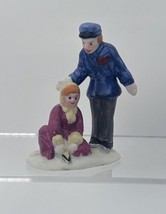 Vintage LEMAX Porcelain Figurine “Tightening Laces” 1992 Dickensvale - £13.19 GBP