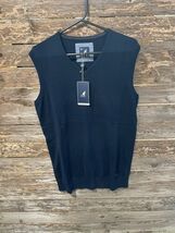 Kangol NWT Men’s Lightweight Sweater Vest Size Medium Blue NWT Kangaroo - $26.48