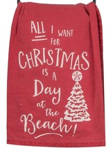 Kitchen Towel  Kay Dee Designs Red All I want for Christmas Flour Sack T... - £7.11 GBP