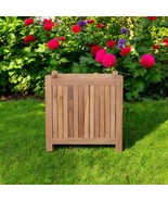 18&quot; Natural Solid Wood Indoor Outdoor Square Planter Box - $600.48 CAD