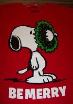 P EAN Uts Snoopy Christmas Wreath Be Merry T-Shirt 2XL Xxl New w/ Tag - £15.87 GBP