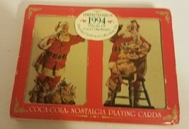 1994 Coca-Cola Santa Claus Christmas Playing Cards Limited Edition In Tin*NEW - £7.58 GBP