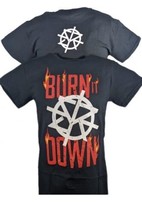 Seth Rollins Burn It Down Mens Black T-shirt Size XL WWE NEW SEALED - $27.99