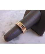 Vintage Estate 14K Multi Tone Gold Wedding Band Ring 5.5g E2554 - €455,66 EUR