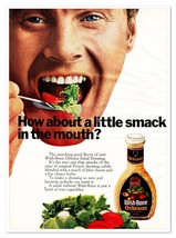 Wish-Bone Orleans Salad Dressing Smack in the Mouth Vintage 1968 Magazin... - $9.70