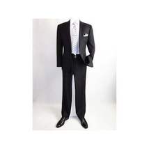 Men Renoir Suit Separate Super 140s Soft Wool Two Button Classic Fit 508-1 Black image 8
