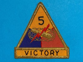 POST WWII, U.S. ARMY, OCCUPATION PERIOD, 5th ARMORED DIVISION, BULLION, ... - $35.00