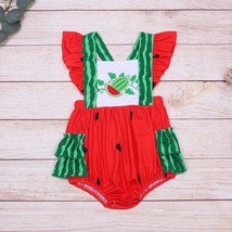 NEW Watermelon Baby Girls Boutique Romper Jumpsuit - £10.82 GBP