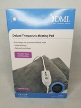 IDMI Deluxe Therapeutic Heating Pad Ultra Soft 4 Heat Settings 12X24 NIB... - $19.80