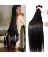 Younsolo Straight Bundles Human Hair 3 Bundles 20 22 24 Inches Straight ... - $69.29