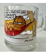 McDonalds Garfield And Odie In A Hammock Glass Mug Anchor Hocking - Made... - $127.58 MXN