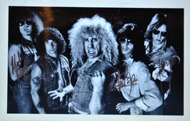 TWISTED SISTER BAND SIGNED X5 - DEE SNIDER - 11x17  w/COA - $329.00