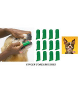 12 PET DOG CAT Finger Pro DENTAL Teeth RUBBER TOOTH BRUSH ORAL CARE Toot... - $14.99