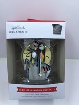 Hallmark Ornament  Nightmare Before Christmas Jack Skellington &amp; Sally  NIB - £12.62 GBP