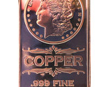 1oz Copper - Morgan Head .999 Fine, FREE S/H! - $3.26