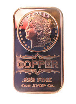 1oz Copper - Morgan Head .999 Fine, FREE S/H! - £2.60 GBP